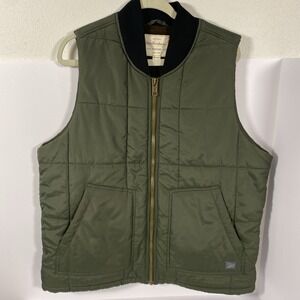 Weatherproof  Brand Olive Color Warm Puffer Quilted Zip Vest Men's XL‎ R1